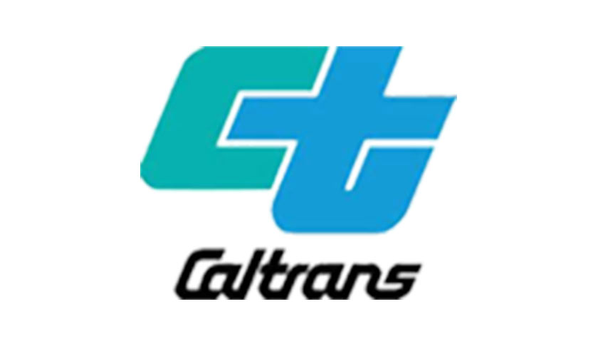 A logo with the word caltrans on it.