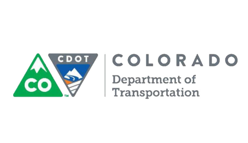 The colorado department of transportation logo.