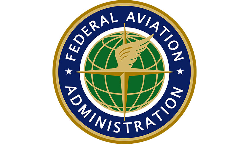 The federal aviation administration logo.