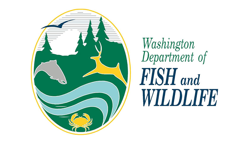 The washington department of fish and wildlife logo.