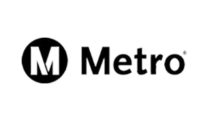 The metro logo is shown on a white background.
