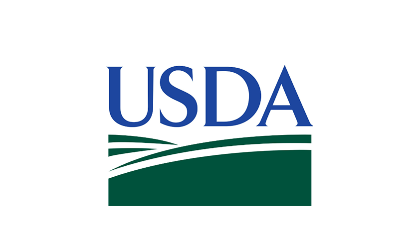 The usda logo on a white background.