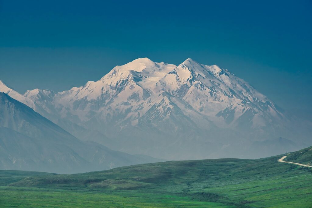 Alaska tundra and mountains representing the remote setting of the Nanushuk environmental review